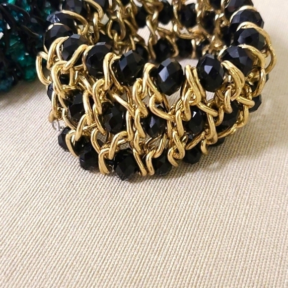 - 2 Metal and Bead Bracelets - Picture 4 of 5
